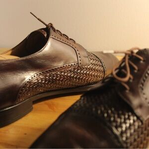 Mezlan Brown Leather dress shoes 10.5M